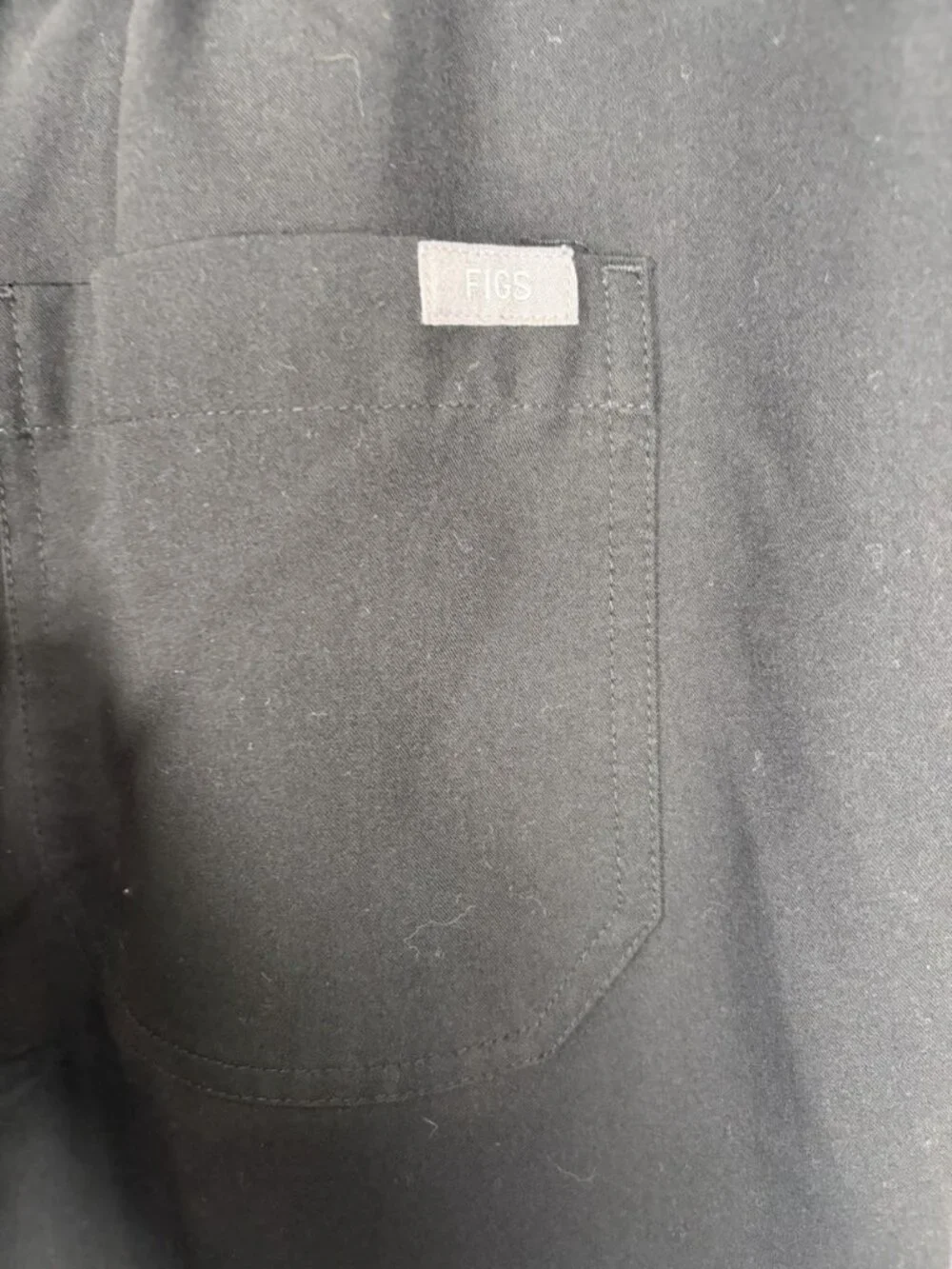 FIGS Pisco Basic Scrub Pants Men's large Short Black Gray Heathcare Nurse